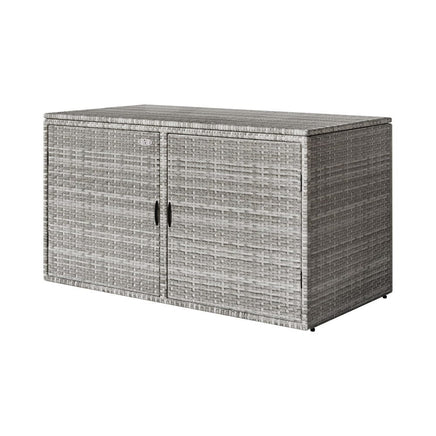 Outdoor Storage Cabinet Box Deck Wicker Shelf Chest Garden Shed Tools Kings Warehouse 