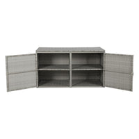 Outdoor Storage Cabinet Box Deck Wicker Shelf Chest Garden Shed Tools Kings Warehouse 