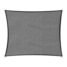 Outdoor Sun Shade Sail Canopy Grey Rectangle 7 x 5M Kings Warehouse 