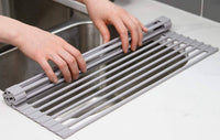 Over The Sink Multipurpose Roll-Up Dish Drying Rack (52 x 33 cm) Kings Warehouse 