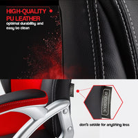 OVERDRIVE Racing Office Chair Seat Executive Computer Gaming PU Leather Deluxe Kings Warehouse 