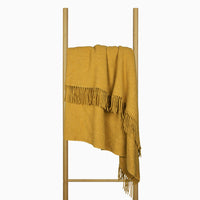 Oxford Throw - Merino Wool Blend - Mustard Kings Warehouse 