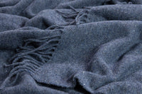 Oxford Throw - Merino Wool Blend - Navy Kings Warehouse 