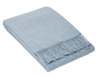 Oxford Throw - Merino Wool Blend - Sky Blue Kings Warehouse 