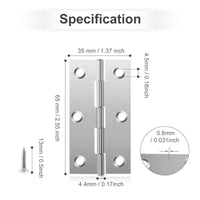 Pack of 20 Hinge 3 Inch Stainless Steel Door Hinges Cabinet Door Hinges Furniture Kings Warehouse 