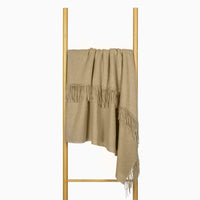Paddington Throw - Fine Wool Blend - Camel Kings Warehouse 