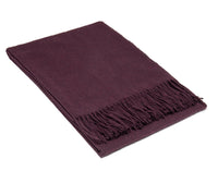 Paddington Throw - Fine Wool Blend - Plum Kings Warehouse 