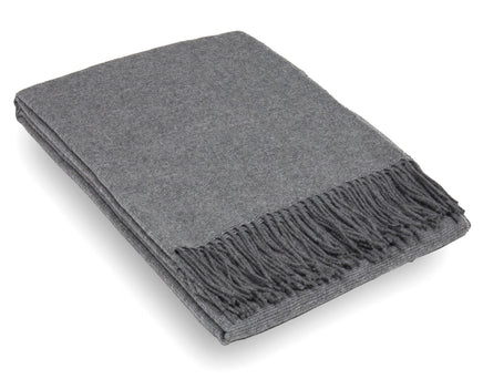 Paddington Throw - Fine Wool Blend - Slate Kings Warehouse 