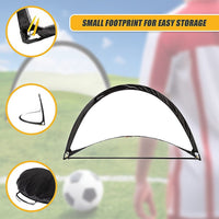 Pair of Soccer Football Goals 180cm Pop Up Portable Quick Set Up Sports & Fitness Kings Warehouse 