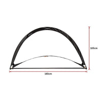 Pair of Soccer Football Goals 180cm Pop Up Portable Quick Set Up Sports & Fitness Kings Warehouse 