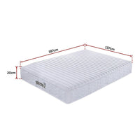 Palermo Contour 20cm Encased Coil Double Mattress CertiPUR-US Certified Foam Furniture Kings Warehouse 