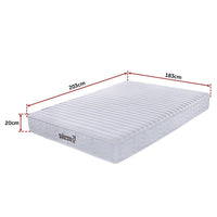 Palermo Contour 20cm Encased Coil King Mattress CertiPUR-US Certified Foam Furniture Kings Warehouse 