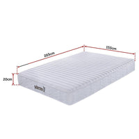 Palermo Contour 20cm Encased Coil Queen Mattress CertiPUR-US Certified Foam Furniture Kings Warehouse 