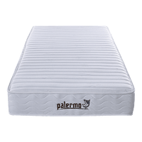 Palermo Contour 20cm Encased Coil Single Mattress CertiPUR-US Certified Foam Furniture Kings Warehouse 