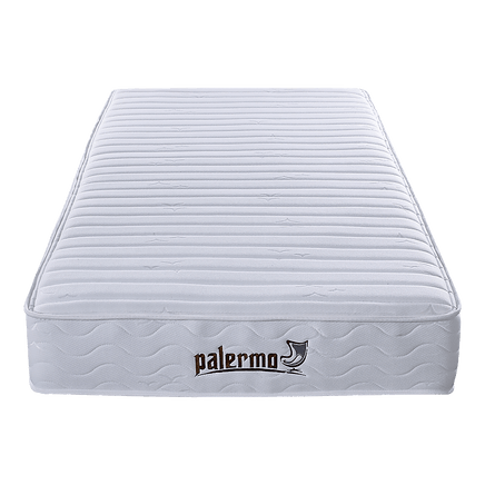 Palermo Contour 20cm Encased Coil Single Mattress CertiPUR-US Certified Foam Furniture Kings Warehouse 