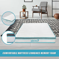 Palermo Double 20cm Memory Foam and Innerspring Hybrid Mattress Furniture Kings Warehouse 