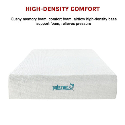 Palermo Double Mattress 30cm Memory Foam Green Tea Infused CertiPUR Approved Furniture Kings Warehouse 