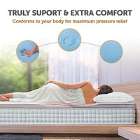 Palermo Double Memory Foam Mattress Topper Cooling Gel Infused CertiPUR Approved Furniture Kings Warehouse 