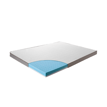Palermo Double Memory Foam Mattress Topper Cooling Gel Infused CertiPUR Approved Furniture Kings Warehouse 