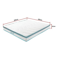 Palermo King 20cm Memory Foam and Innerspring Hybrid Mattress Furniture Kings Warehouse 