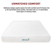 Palermo King 25cm Gel Memory Foam Mattress - Dual-Layered - CertiPUR-US Certified Furniture Kings Warehouse 