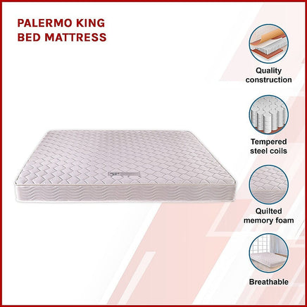 PALERMO King Bed Mattress Furniture Kings Warehouse 