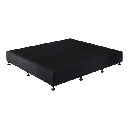 Palermo King Ensemble Bed Base Midnight Black Linen Fabric Furniture Kings Warehouse 