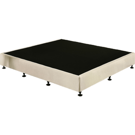 Palermo King Ensemble Bed Base Platinum Natural Sand Linen Fabric Furniture Kings Warehouse