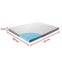 Palermo King Memory Foam Mattress Topper Cooling Gel Infused CertiPUR Approved Furniture Kings Warehouse 