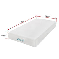 Palermo King Single 25cm Gel Memory Foam Mattress - Dual-Layered - CertiPUR-US Certified Furniture Kings Warehouse 