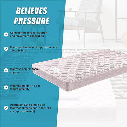 PALERMO King Single Bed Mattress Furniture Kings Warehouse 