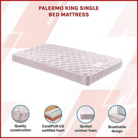 PALERMO King Single Bed Mattress Furniture Kings Warehouse 