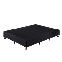 Palermo King Single Ensemble Bed Base Midnight Black Linen Fabric Furniture Kings Warehouse 