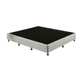 Palermo King Single Ensemble Bed Base Platinum Light Grey Linen Fabric Furniture Kings Warehouse 