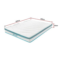 Palermo Queen 20cm Memory Foam and Innerspring Hybrid Mattress Furniture Kings Warehouse 