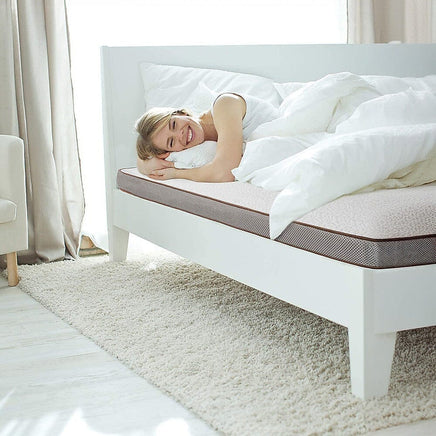 Palermo Queen Memory Foam Mattress Topper Cooling Gel Infused CertiPUR Approved Furniture Kings Warehouse 
