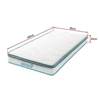 Palermo Single 20cm Memory Foam and Innerspring Hybrid Mattress Furniture Kings Warehouse 