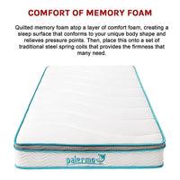 Palermo Single 20cm Memory Foam and Innerspring Hybrid Mattress Furniture Kings Warehouse 