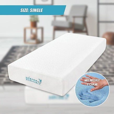 Palermo Single 25cm Gel Memory Foam Mattress - Dual-Layered - CertiPUR-US Certified Furniture Kings Warehouse 