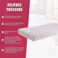 PALERMO Single Bed Mattress Furniture Kings Warehouse 