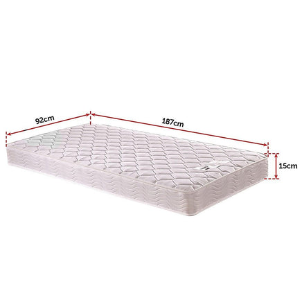 PALERMO Single Bed Mattress Furniture Kings Warehouse 