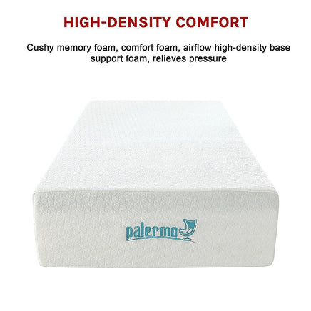 Palermo Single Mattress 30cm Memory Foam Green Tea Infused CertiPUR Approved Furniture Kings Warehouse 