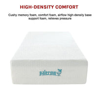 Palermo Single Mattress 30cm Memory Foam Green Tea Infused CertiPUR Approved Furniture Kings Warehouse 