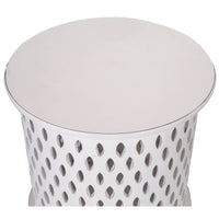 Pansy Wooden Round 50cm Side Table Sofa End Tables - White Kings Warehouse 