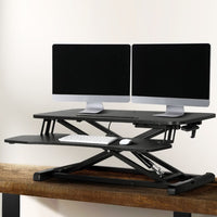 Paris Standing Desk Riser Height Adjustable Sit Stand Computer Laptop Desktop Furniture Frenzy Kings Warehouse 