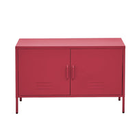 ParisBuffet Sideboard Locker Metal Storage Cabinet - BASE Pink