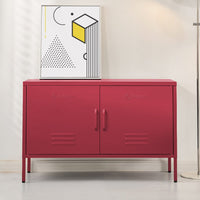 ParisBuffet Sideboard Locker Metal Storage Cabinet - BASE Pink living room Kings Warehouse 