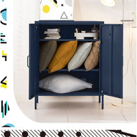 ParisBuffet Sideboard Locker Metal Storage Cabinet - SWEETHEART Blue living room Kings Warehouse 