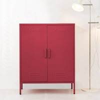 ParisBuffet Sideboard Locker Metal Storage Cabinet - SWEETHEART Pink living room Kings Warehouse 