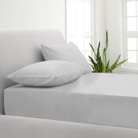 Park Avenue 1000TC Cotton Blend Sheet & Pillowcases Set Hotel Quality Bedding - Mega King - Silver Kings Warehouse 
